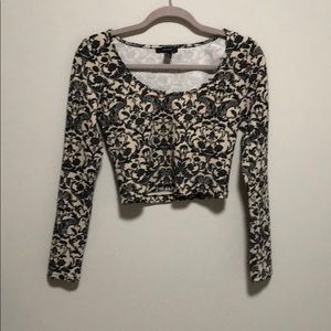 Forever 21 paisley crop